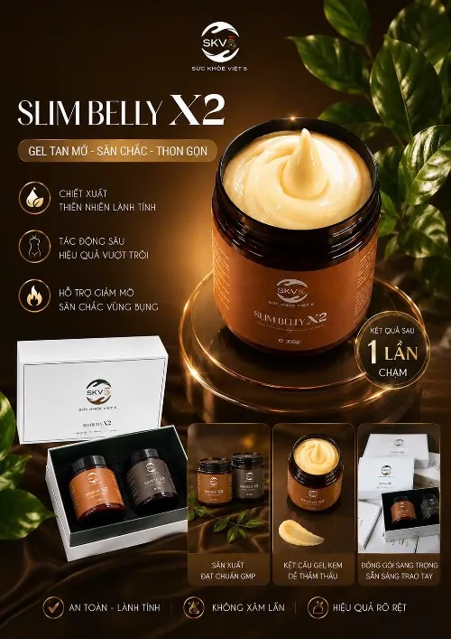 GEL TAN MỠ SLIMBELLY X2  - SĂN CHẮC - THON GỌN