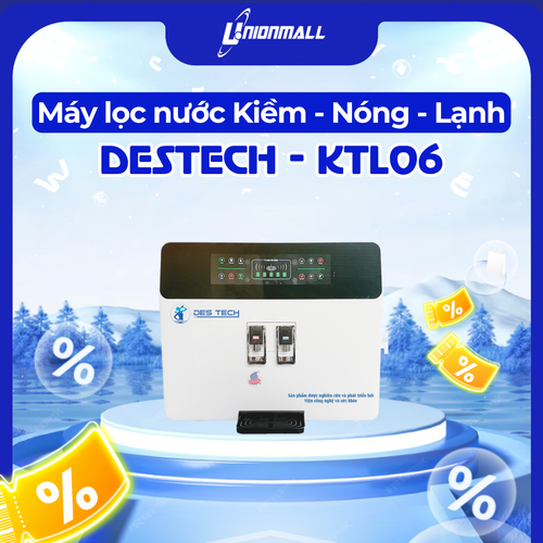 Máy lọc nước kiềm nóng – lạnh – nguội DESTECH-KTL06 (Phí lắp đặt 500K)