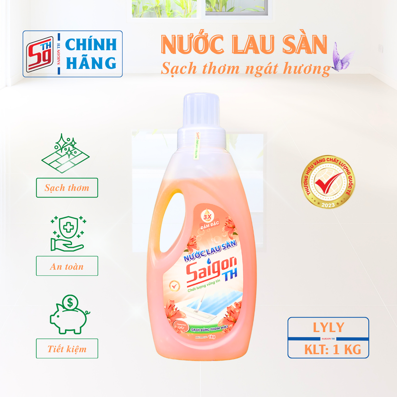 Nước lau sàn Saigon TH 1kg hương hoa Lyly