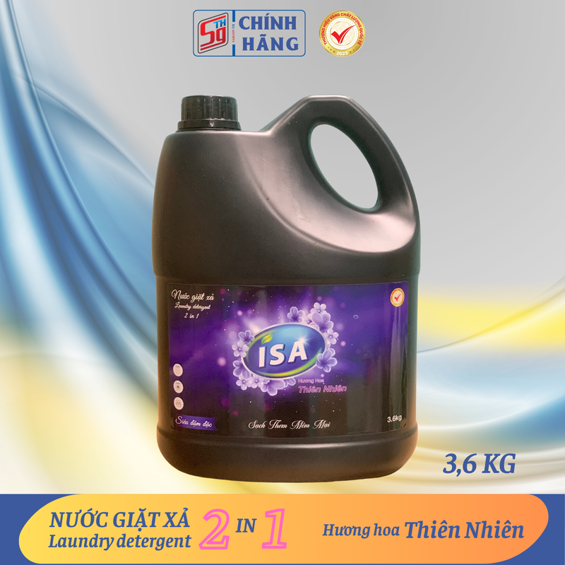 Nước giặt xả ISA 3,6kg hương hoa Thiên Nhiên