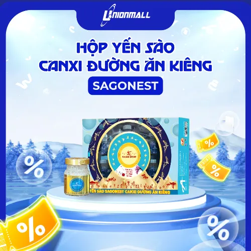 YẾN SÀO SAGONEST CANXI ĐƯỜNG ĂN KIÊNG - HỘP QUÀ 6 LỌ