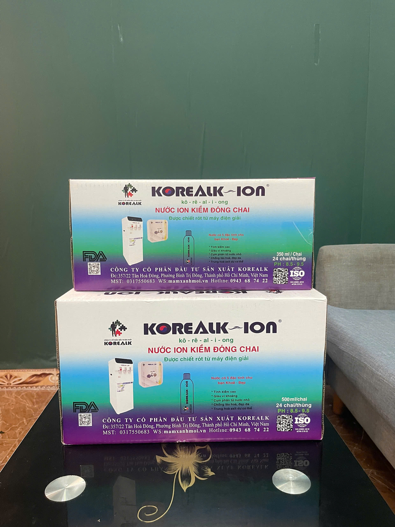 Nước Ion Kiềm Đóng Chai ( chai 500ml ) - Thùng 24