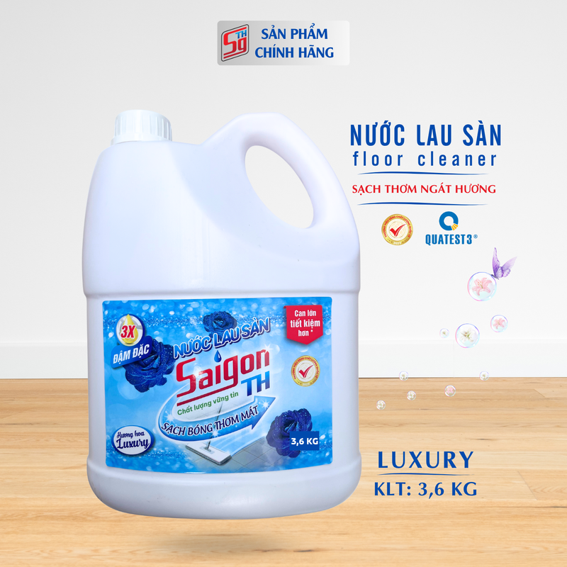 Nước lau sàn Saigon TH 3.6kg hương hoa Luxury