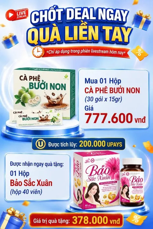 MUA 1 HỘP BƯỞI NON TẶNG NGAY 1 HỘP BẢO SẮC XUÂN