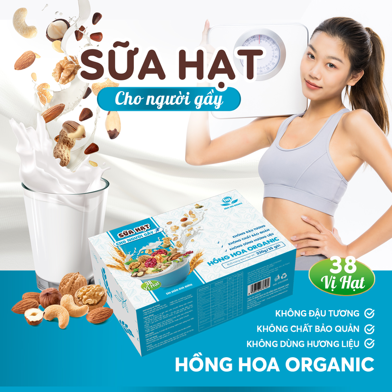 Sữa hạt cho người gầy – Sữa hạt thuần chay 38 vị hạt