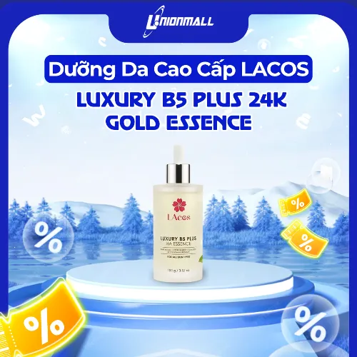 Tinh Chất Vàng B5 Dưỡng Da Cao Cấp LAcos – Luxury B5 Plus 24K Gold Essence