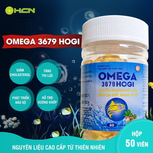 Viên Uống Dầu Cá Omega 3679 HOGI Hỗ Trợ Phát Triển Não Bộ, Chăm Sóc Da