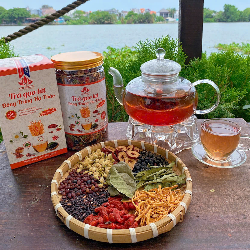 TRÀ GẠO LỨT ĐÔNG TRÙNG HẠ THẢO 700GR