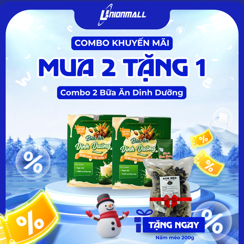COMBO KHUYẾN MÃI MUA 2 BỮA ĂN DINH DƯỠNG TẶNG 1 NẤM MÈO