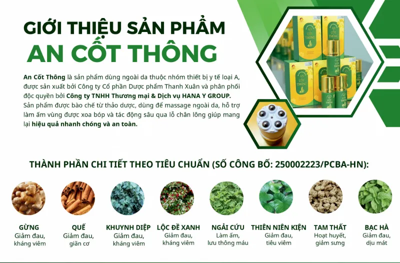 Gel xoa bóp An Cốt Thông
