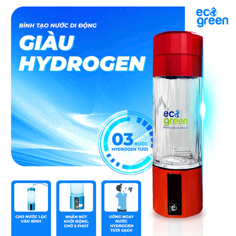 Bình tạo nước di động Hydrogen