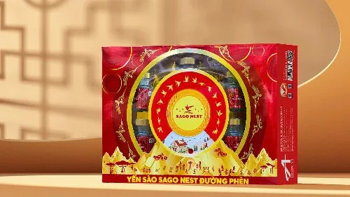 YẾN SÀO SAGONEST ĐƯỜNG PHÈN - HỘP QUÀ 6 LỌ