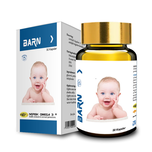 Viên uống dầu cá Norsk Barn (Norsk Omega-3 chuyên biệt cho trẻ) Hộp 30 viên