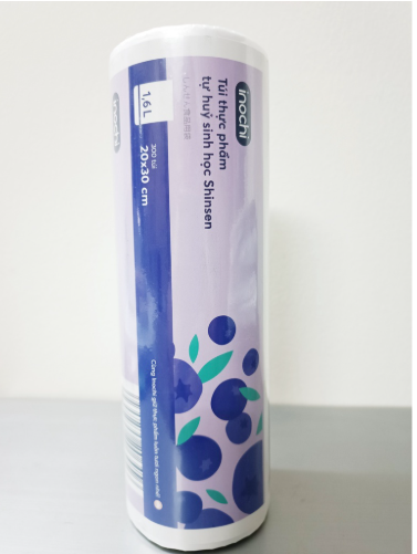 Combo 4 Túi thực phẩm tự huỷ sinh học Shinsen 1,6L