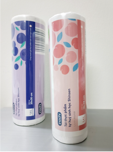 Combo 4 Túi thực phẩm tự huỷ sinh học Shinsen 1,6L