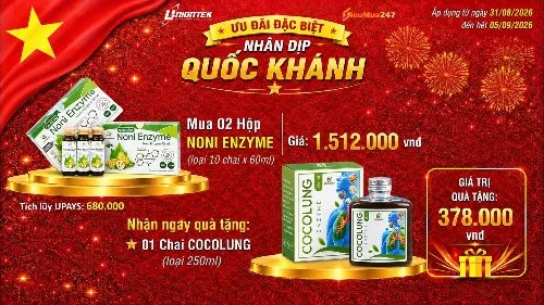MUA 2 NONI ENZYME TẶNG  1 CHAI COCOLUNG