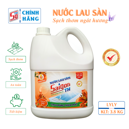 Nước lau sàn Saigon TH 3,8kg hương hoa Lyly