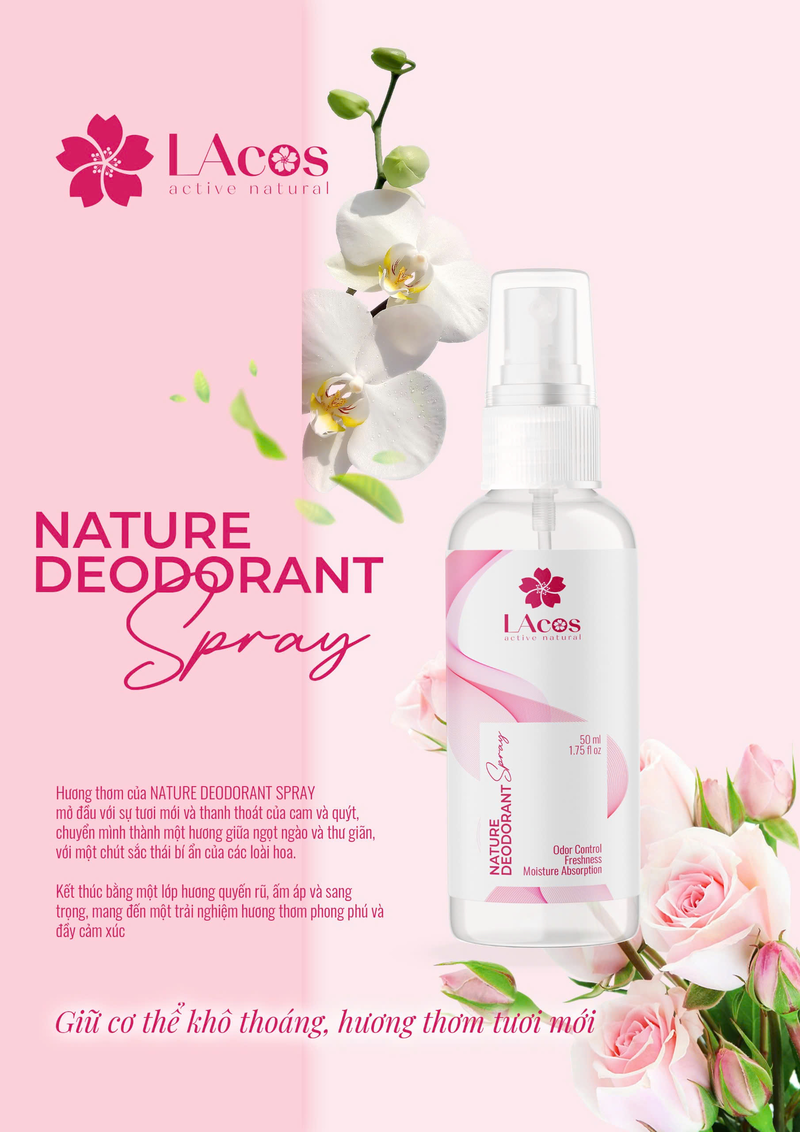 Xịt khử mùi  LAcos – LAcos Deodorant Spray
