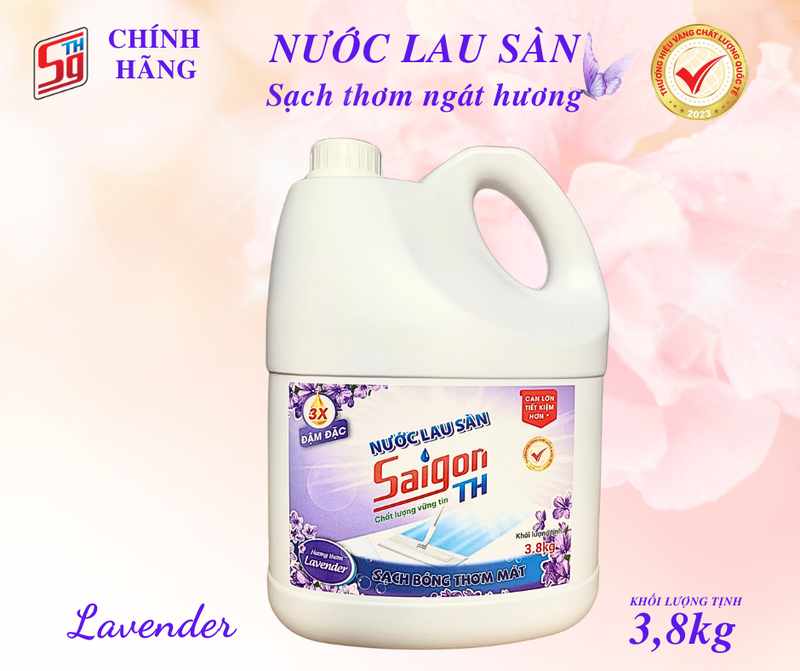 Nước lau sàn Saigon TH 3.8kg hương Lavender