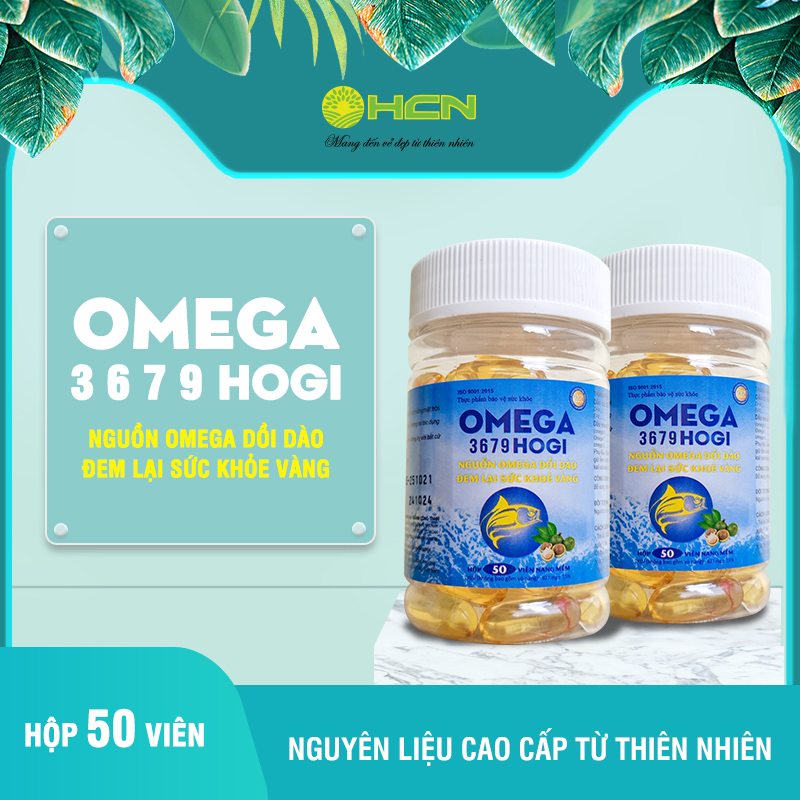 Viên Uống Dầu Cá Omega 3679 HOGI Hỗ Trợ Phát Triển Não Bộ, Chăm Sóc Da