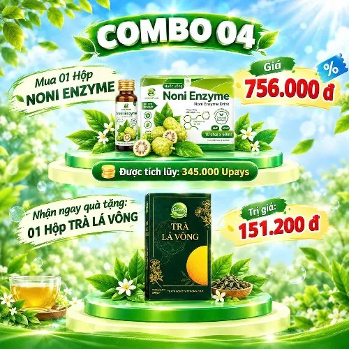 MUA 1 NONI ENZYME TẶNG NGAY 1 TRÀ LÁ VÔNG
