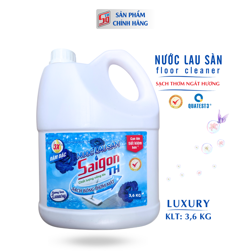 Nước lau sàn Saigon TH 3.6kg hương hoa Luxury