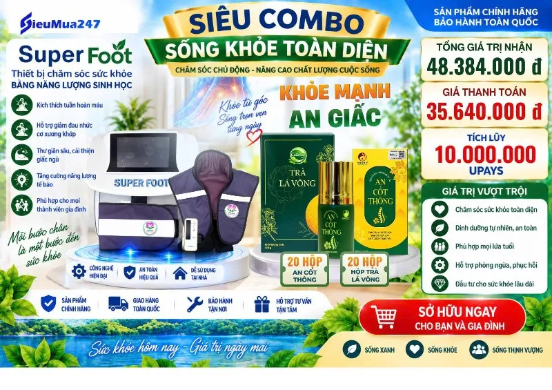 COMBO SỐNG KHỎE TOÀN DIỆN 1