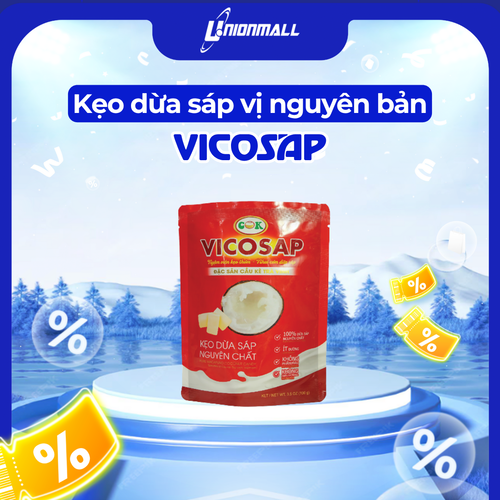 Kẹo Dừa Sáp Vicosap Vị Nguyên Chất [Túi 100g]