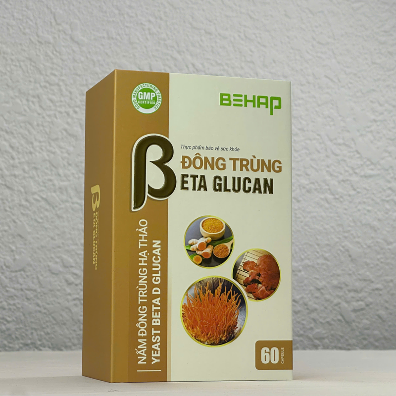 Đông Trùng Beta Glucan. Lọ 60 Viên. Tuyệt Phẩm Cho Sức Khỏe Toàn Diện