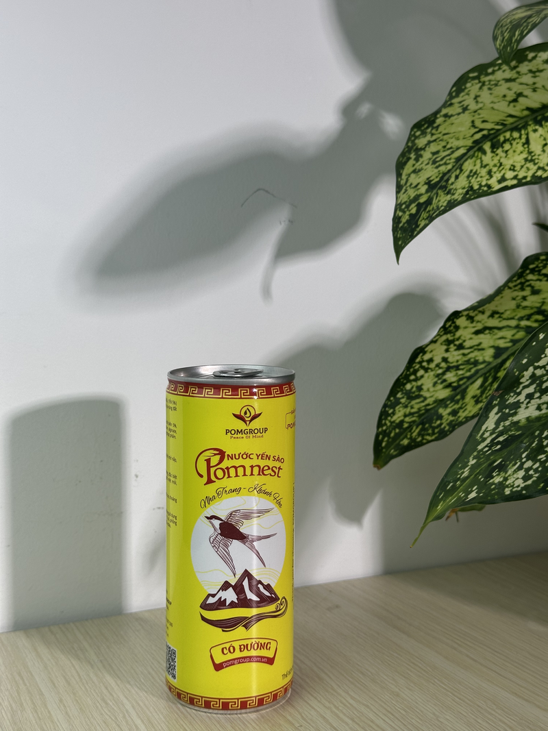 Nước Yến Sào Pomnest có đường - Lốc 6 lon