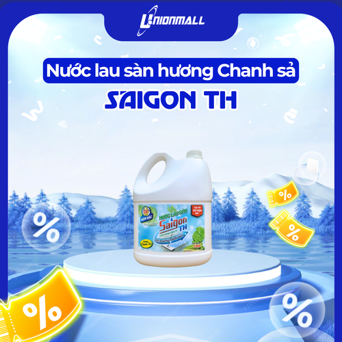 Nước lau sàn Saigon TH 3.8kg hương Chanh Sả