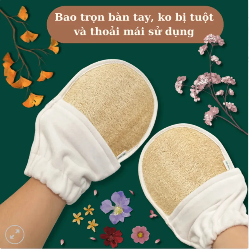 Bao Tay Tắm Xơ Mướp – Găng Tay Tắm – Xơ Mướp Tắm