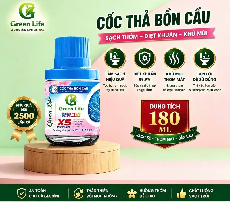 Cốc thả bồn cầu