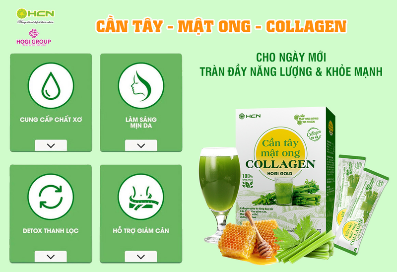 CẦN TÂY MẬT ONG COLLAGEN