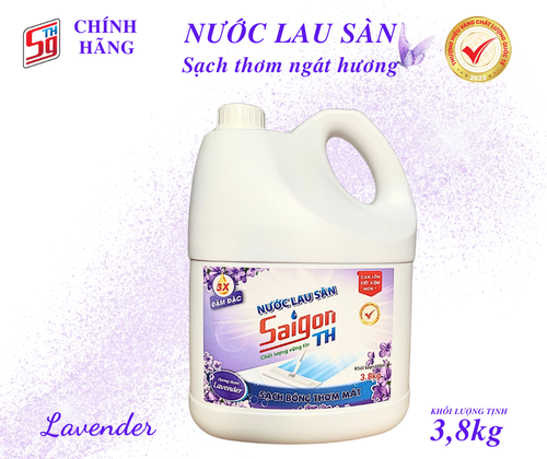 Nước lau sàn Saigon TH 3.8kg hương Lavender