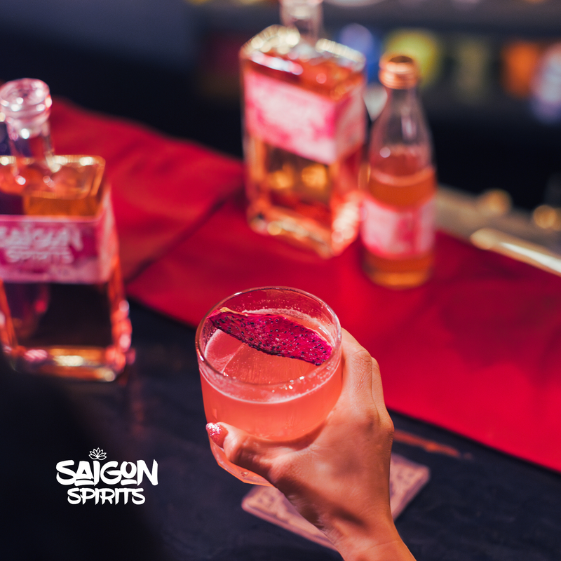 Saigon Spirits Dragonfruit Pink Gin