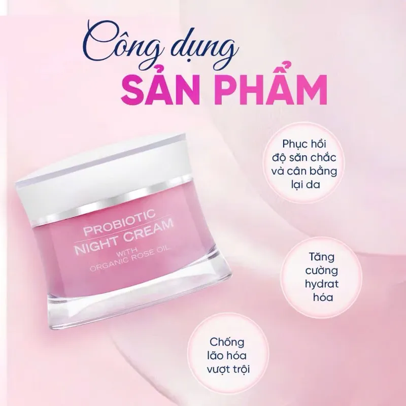 KEM BAN ĐÊM PROBIOTIC 50ML - GIÚP DA NGHỈ NGỚI VÀ TÁI SINH TRONG GIẤC NGỦ