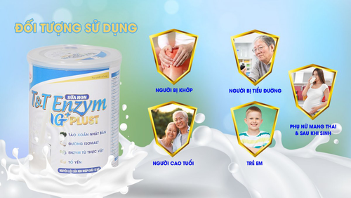 Sữa non T&T enzym Ig+ plust với CT độc quyền kiềm hóa PH= 7.0> 8.0 giúp cơ thể cân = axit