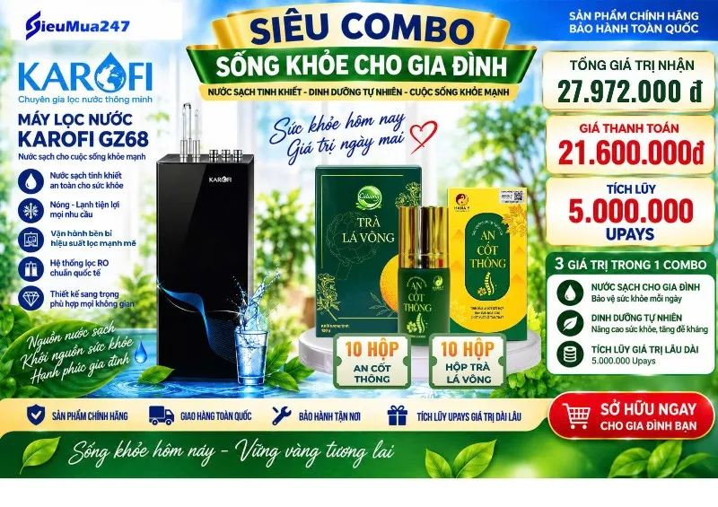 COMBO SỐNG KHỎE CHO GIA ĐÌNH 1
