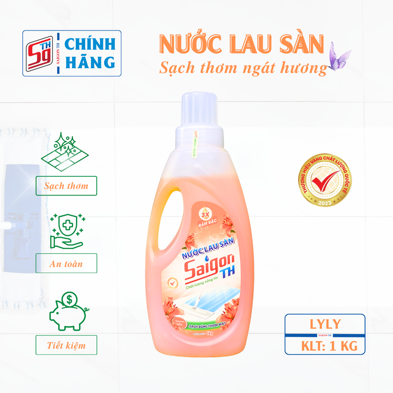 Nước lau sàn Saigon TH 1kg hương hoa Lyly