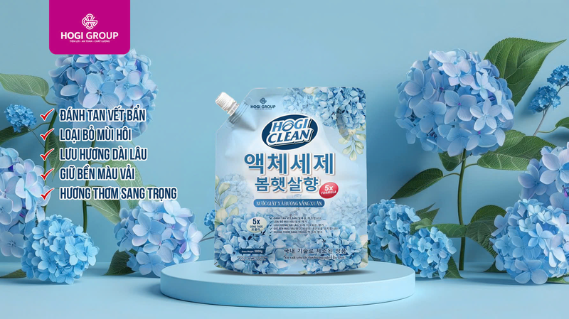 NƯỚC GIẶT XẢ HOGI CLEAN 3800G HƯƠNG NẮNG XUÂN