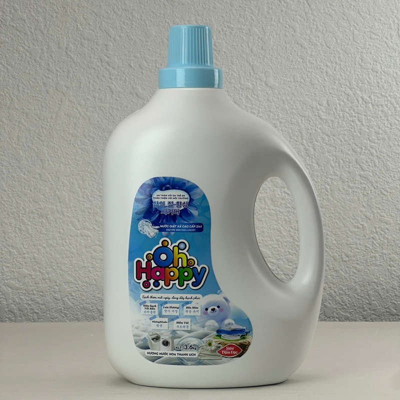 Nước giặt OH HAPPY 2in1 Enzyme Sinh Học Luxury 3,6kg