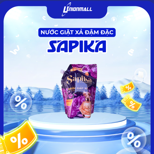Nước giặt xả SapiKa 2 kg, hương nước hoa Tím