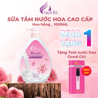 [TẶNG NƯỚC HOA] Sữa Tắm Nước Hoa Dưỡng Da CHARME MIRACLE Hoa Hồng 1000ml ~ 1.2kg Dưỡng Ẩm, Trắng Mịn Màng, Lưu Hương