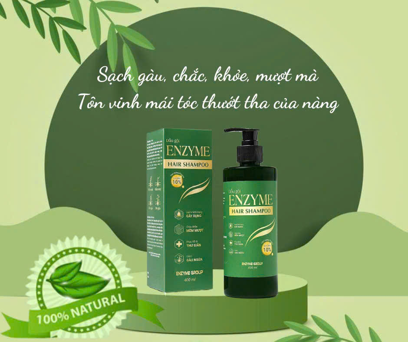 DẦU GỘI ĐẦU ENZYME ( CẢI THIỆN RỤNG TÓC GIÚP TÓC KHỎE MẠNH, BÓNG MƯỢT)