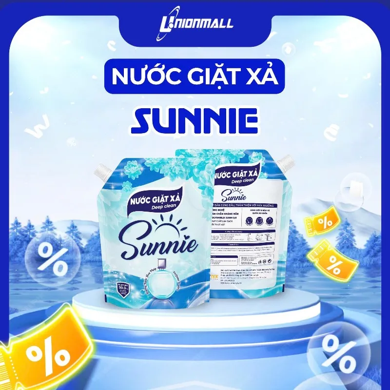 NƯỚC GIẶT XẢ SUNNIE DEEP CLEAN 2IN1 ( 3,4 KG)