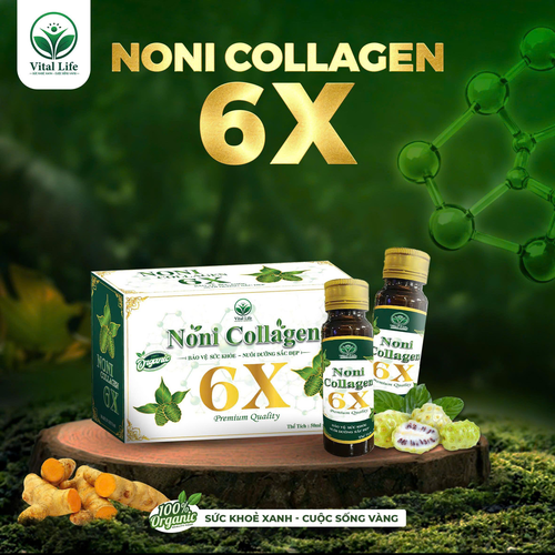Thực phẩm bổ sung Noni Collagen 6x Hộp 10 chai