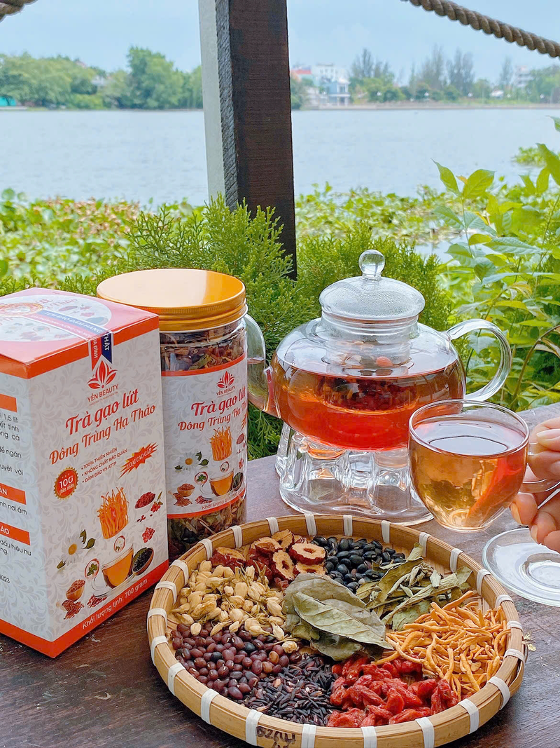 TRÀ GẠO LỨT ĐÔNG TRÙNG HẠ THẢO 700GR