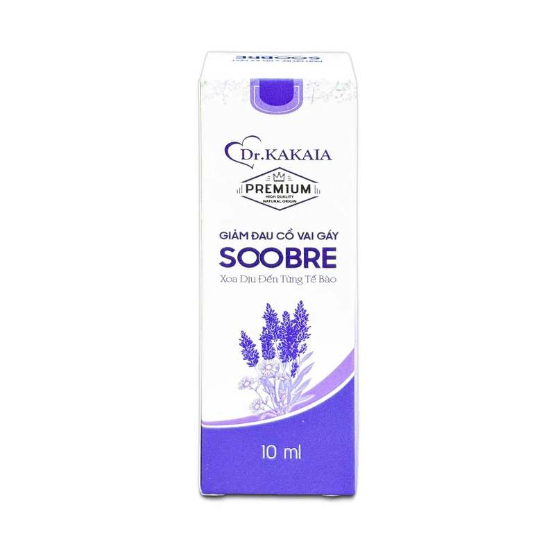 XỊT TINH DẦU GIẢM ĐAU MỎI CỔ VAI GÁY 10ml - SOOBRE - Dr.Kakaia