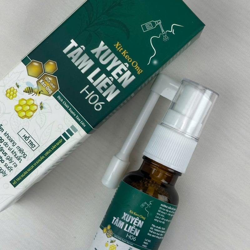 Xịt keo ong xuyên tâm liên H06
